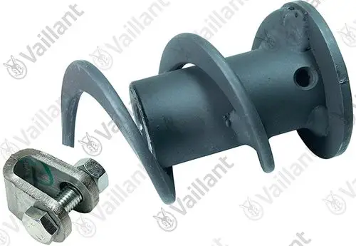 Vaillant Motoraufnahme mit einer runden Halterung und einer seitlichen Verschraubung, geeignet zur Befestigung von Motoren oder ähnlichen Komponenten.